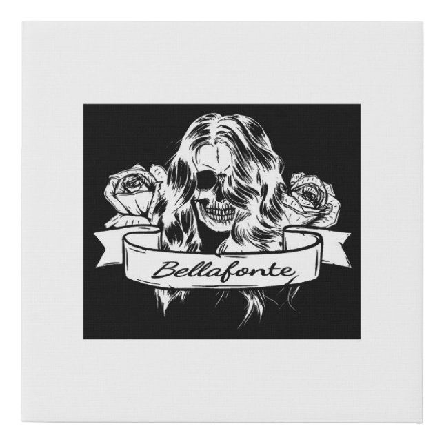 Bellafonta Dead Face Faux Wrapped Canvas Print (Front)