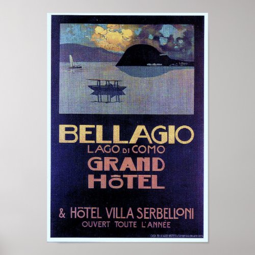 Bellagio Grand Hotel Poster