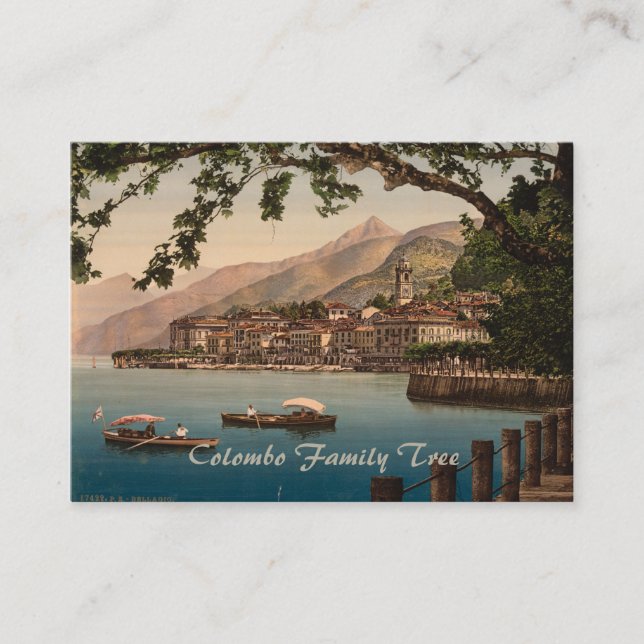 Bellagio I, Lake Como, Lombardy, Italy Business Card (Front)