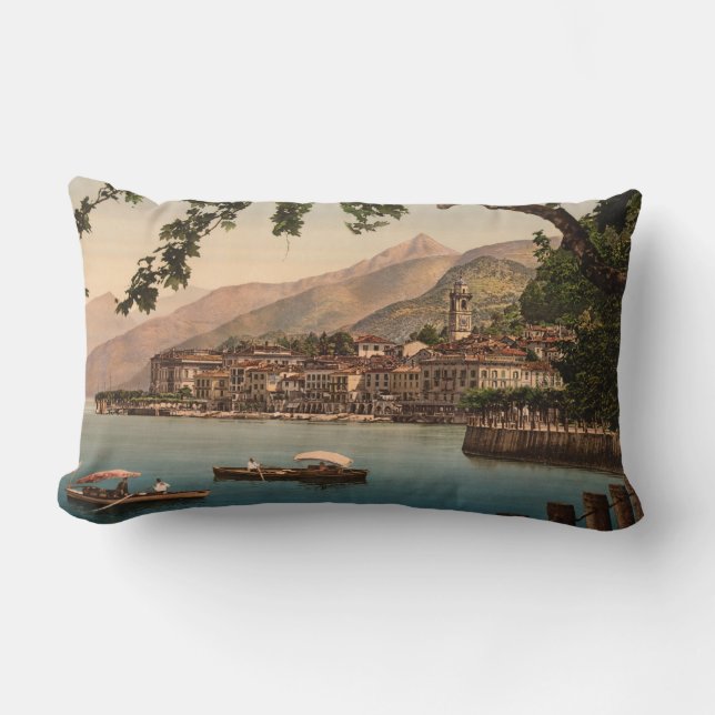 Bellagio I, Lake Como, Lombardy, Italy Lumbar Pillow (Front)