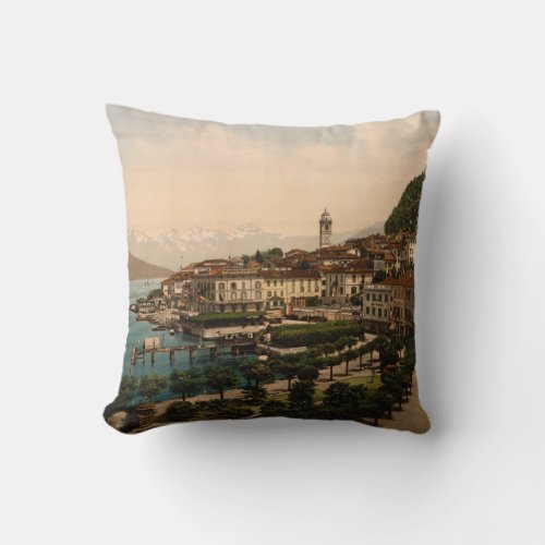 Bellagio II Lake Como Lombardy Italy Throw Pillow