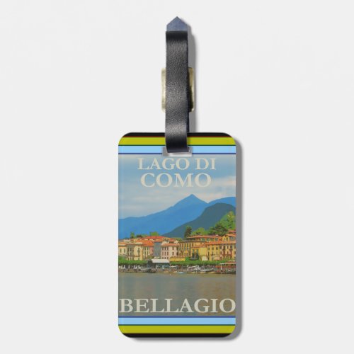 Bellagio Italy Poster Bag Tag