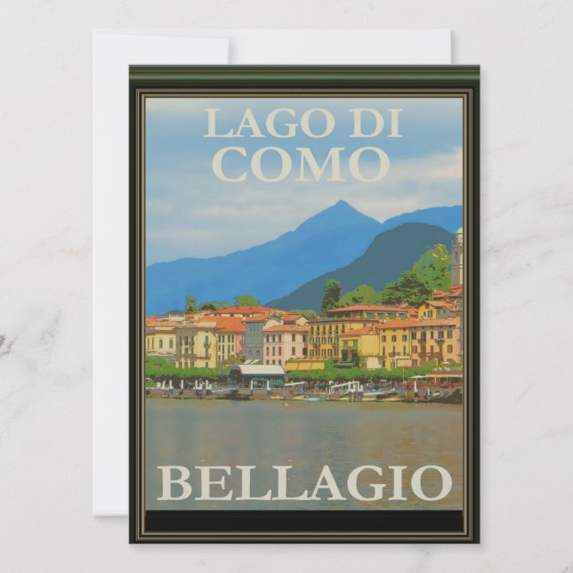 Bellagio Italy Poster Invitation (Front)