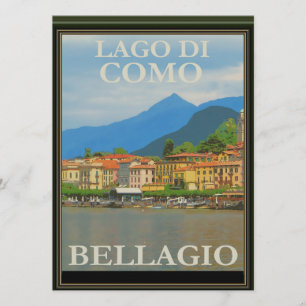 Bellagio Italy Poster Invitation