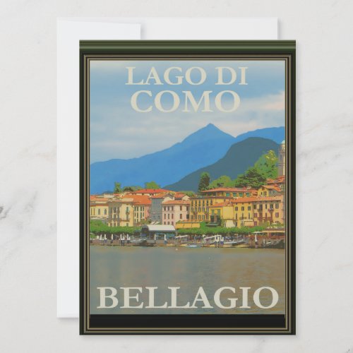 Bellagio Italy Poster Invitation