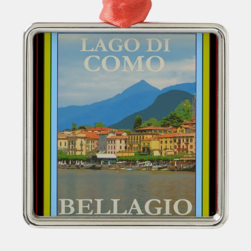 Bellagio Italy Poster Ornament