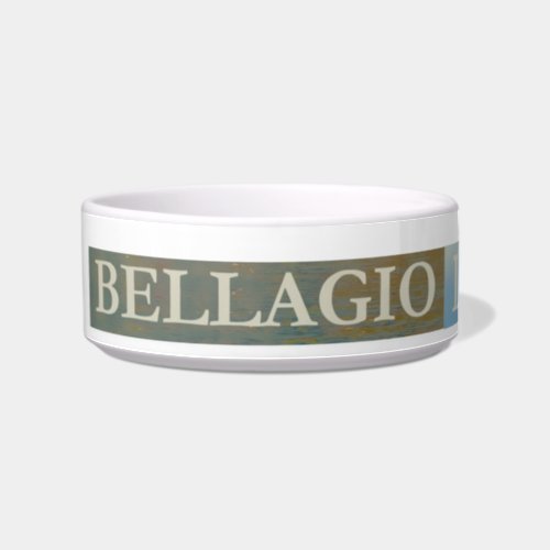 Bellagio Italy Poster Pet Bowl