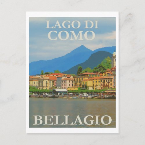 Bellagio Italy Poster Postcard