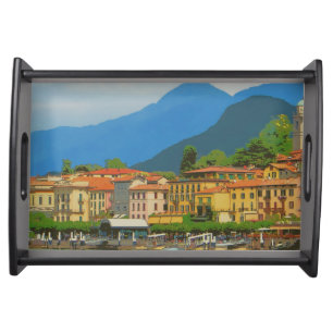 Bellagio Italy Poster Serving Tray