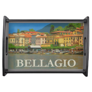 Bellagio Italy Poster Serving Tray