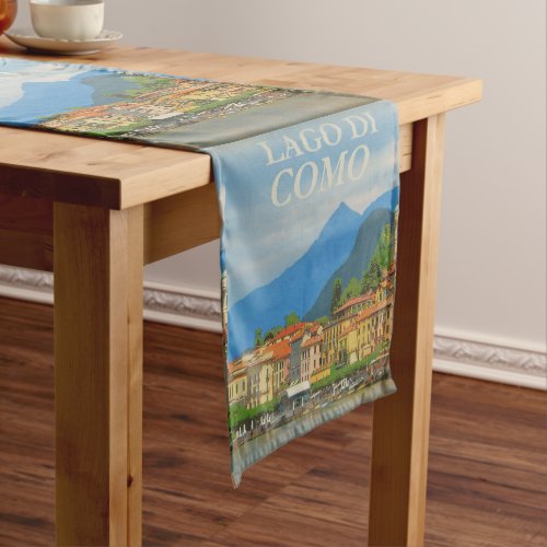 Bellagio Italy Poster Table Runner