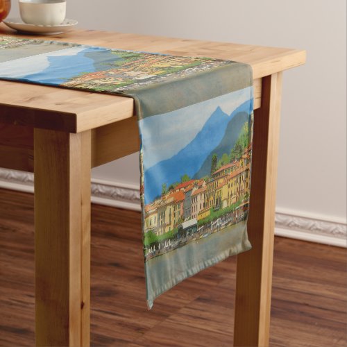 Bellagio Italy Poster Table Runner