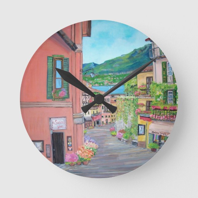 Bellagio, Italy Wall Clock (Front)
