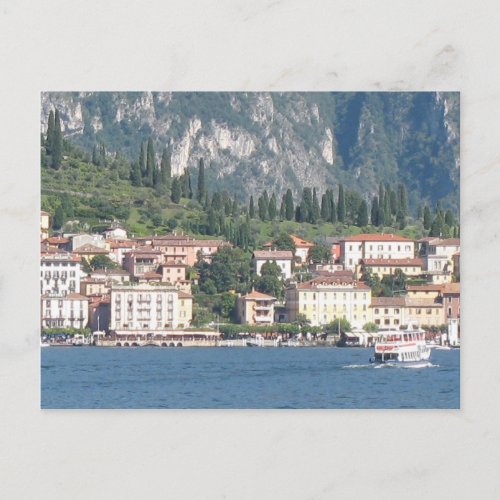 Bellagio lake Como Italy Postcard