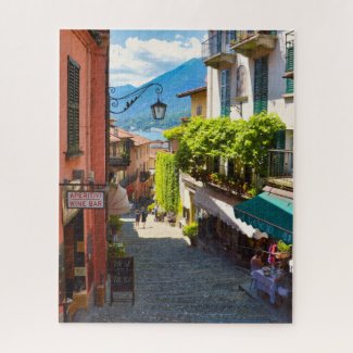 Bellagio, old town center alley (Lake Como, Italy) Jigsaw Puzzle