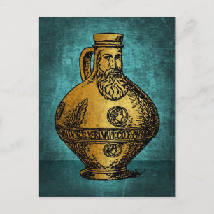 Bellarmine Witch Bottle Postcard