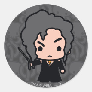 Bellatrix Cartoon Character Art Classic Round Sticker