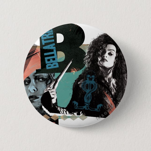 Bellatrix Lestrange 6 Button (Front)