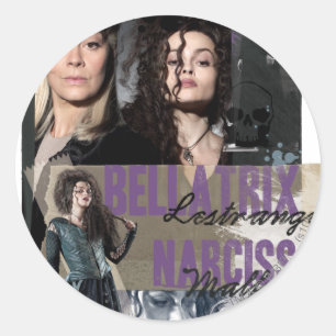 Bellatrix Lestrange and Narcissa Malfoy Classic Round Sticker