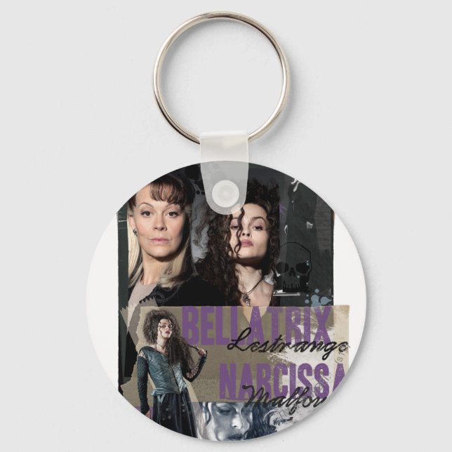 Bellatrix Lestrange and Narcissa Malfoy Keychain (Front)