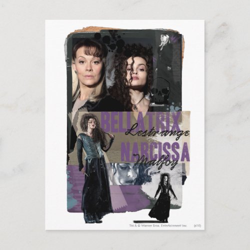 Bellatrix Lestrange and Narcissa Malfoy Postcard