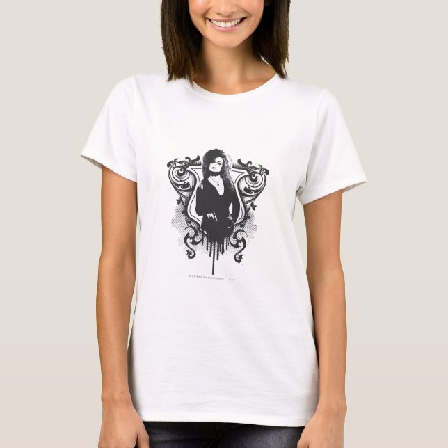 Bellatrix Lestrange Dark Arts Design T-Shirt (Front)