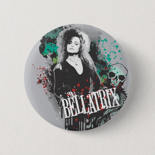 Bellatrix Lestrange Graphic Logo Pinback Button (Front)