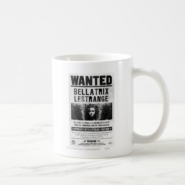 Bellatrix Lestrange Wanted Poster Coffee Mug (Right)