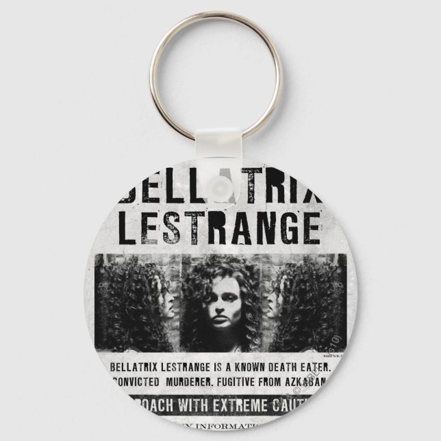 Bellatrix Lestrange Wanted Poster Keychain (Front)
