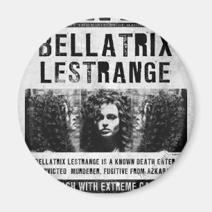 Bellatrix Lestrange Wanted Poster Magnet
