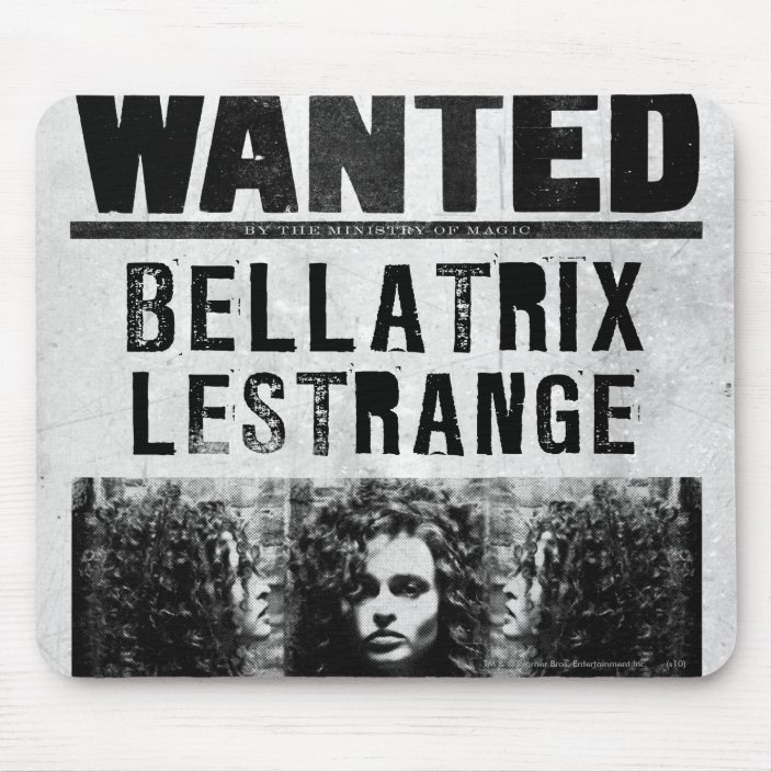Bellatrix Lestrange Wanted Poster Mouse Pad | Zazzle.com