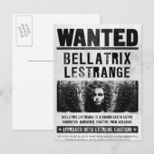 Bellatrix Lestrange Wanted Poster Postcard | Zazzle
