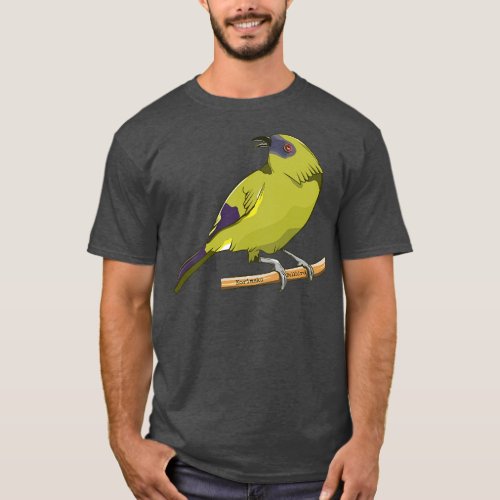 Bellbird Korimako nz bird T_Shirt
