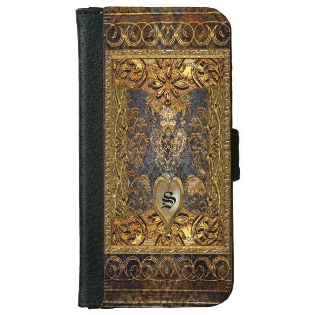 Belldore Victorian 6/6s Monogram iPhone Wallet Case (Front)
