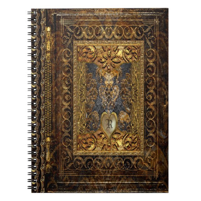 Belldore  Victorian Elegant Monogram Notebook (Front)