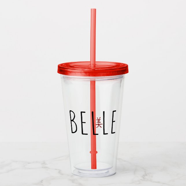 Belle Acrylic Tumbler (Front)