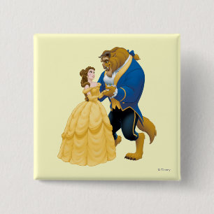 Belle and Beast Dancing Button