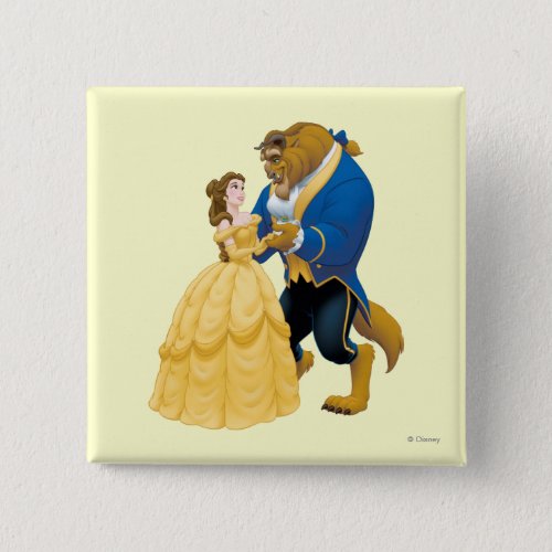 Belle and Beast Dancing Button
