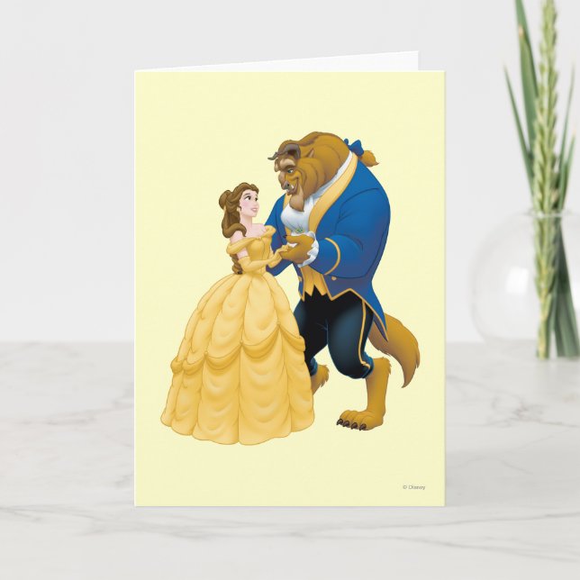 Belle and Beast Dancing Card (Front)