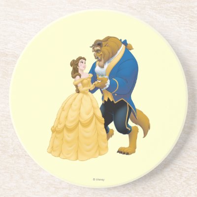 Belle and Beast Dancing Drink Coaster