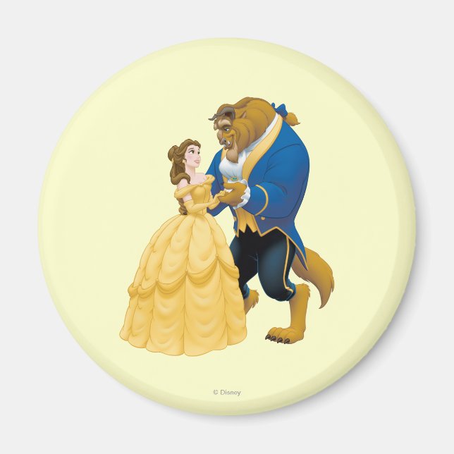 Belle and Beast Dancing Magnet (Front)