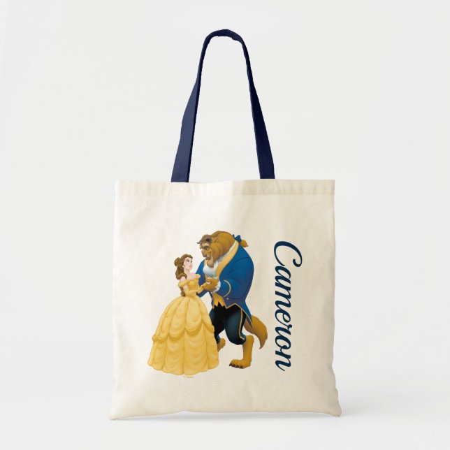 Belle and Beast Dancing Tote Bag (Front)