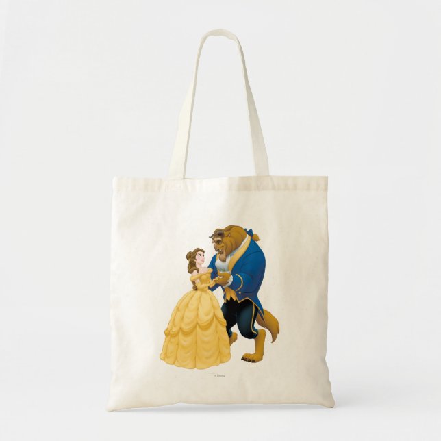 Belle and Beast Dancing Tote Bag (Front)
