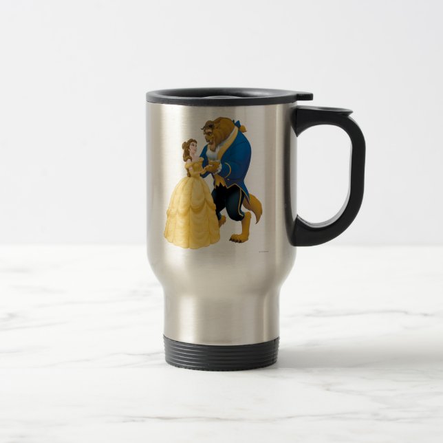 Belle and Beast Dancing Travel Mug (Right)