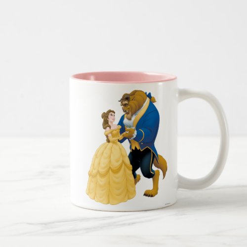 Belle and Beast Dancing Two_Tone Coffee Mug