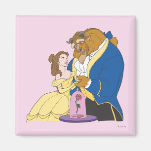 Belle and Beast Holding Hands Magnet