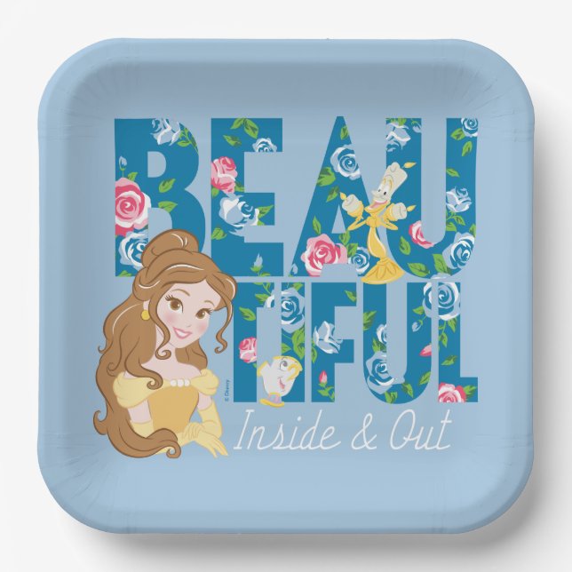 Belle | Beautfiul Inside & Out Paper Plates (Front)