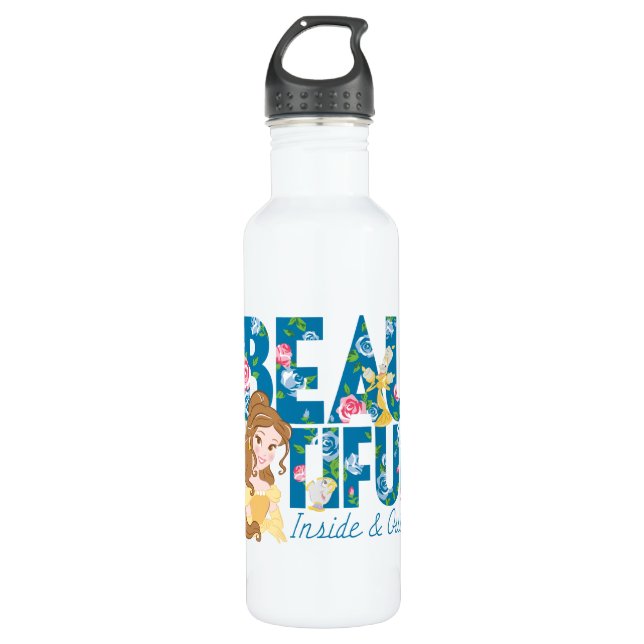 Belle | Beautfiul Inside & Out Stainless Steel Water Bottle (Front)