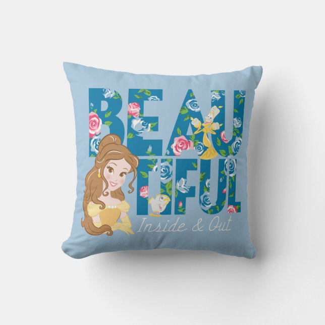 Belle | Beautfiul Inside & Out Throw Pillow (Front)