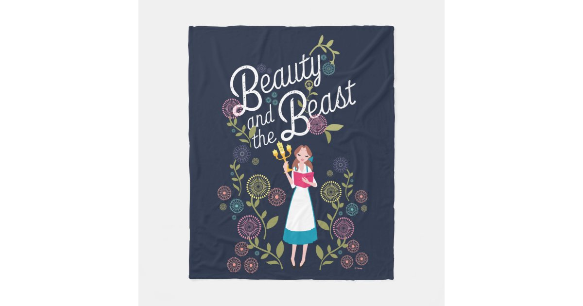 Belle | Beauty And The Beast Fleece Blanket | Zazzle.com